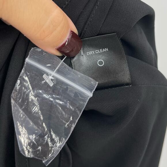 NBD | Brigitta Midi Dress in Black Satin Lace Asymmetrical Slip S - Picture 15 of 15